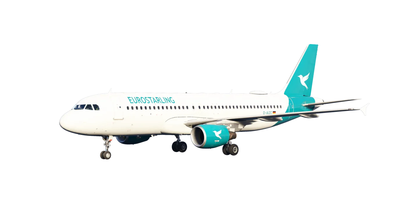 Airbus A320neo in Eurostarling-Bemalung