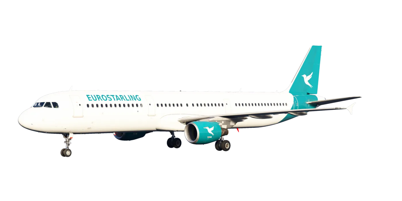 Airbus A321neo in Eurostarling-Bemalung